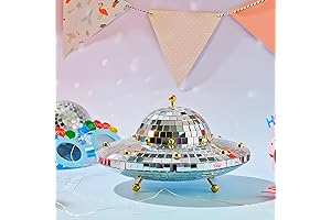 Shiny UFO Disco Ball Mirror Reflective Decoration