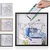Travel Adventure Archive Shadow Box for Memories,8&12Inch Concert Travel Ticket Stub Memory Top Loading Shadow Keepsake Box with Slot On Top,Life in a Shadow Box Travel Frame (White, 12x12)