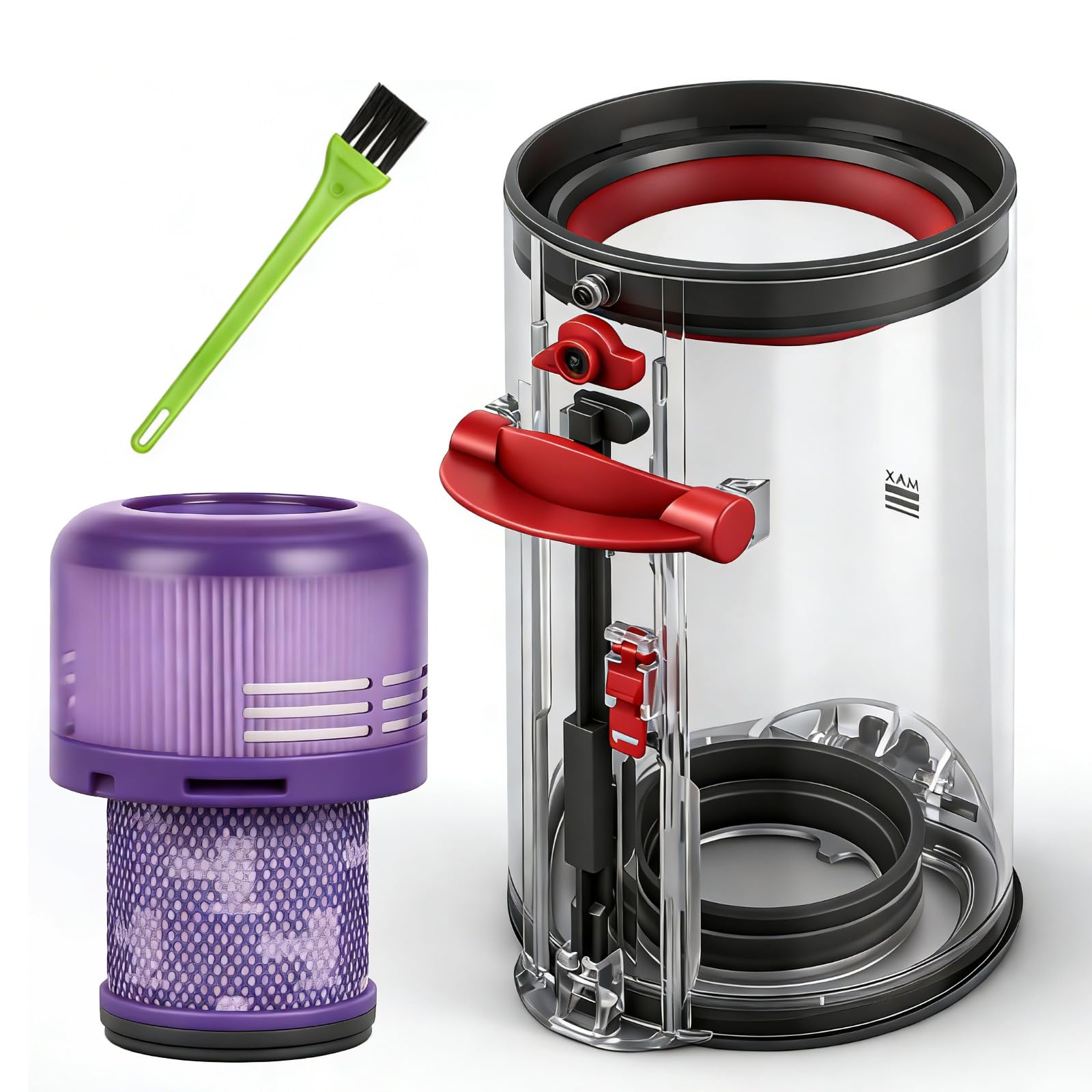 Contenitore Serbatoio Compatibile con Dyson V11 V15 SV14 SV15 SV17 SV22 SV28 Polvere Raccogli Filtri Filtro Rifiuti Accessori, Contenitore Polvere di Ricambio, Contenitore Aspirapolvere