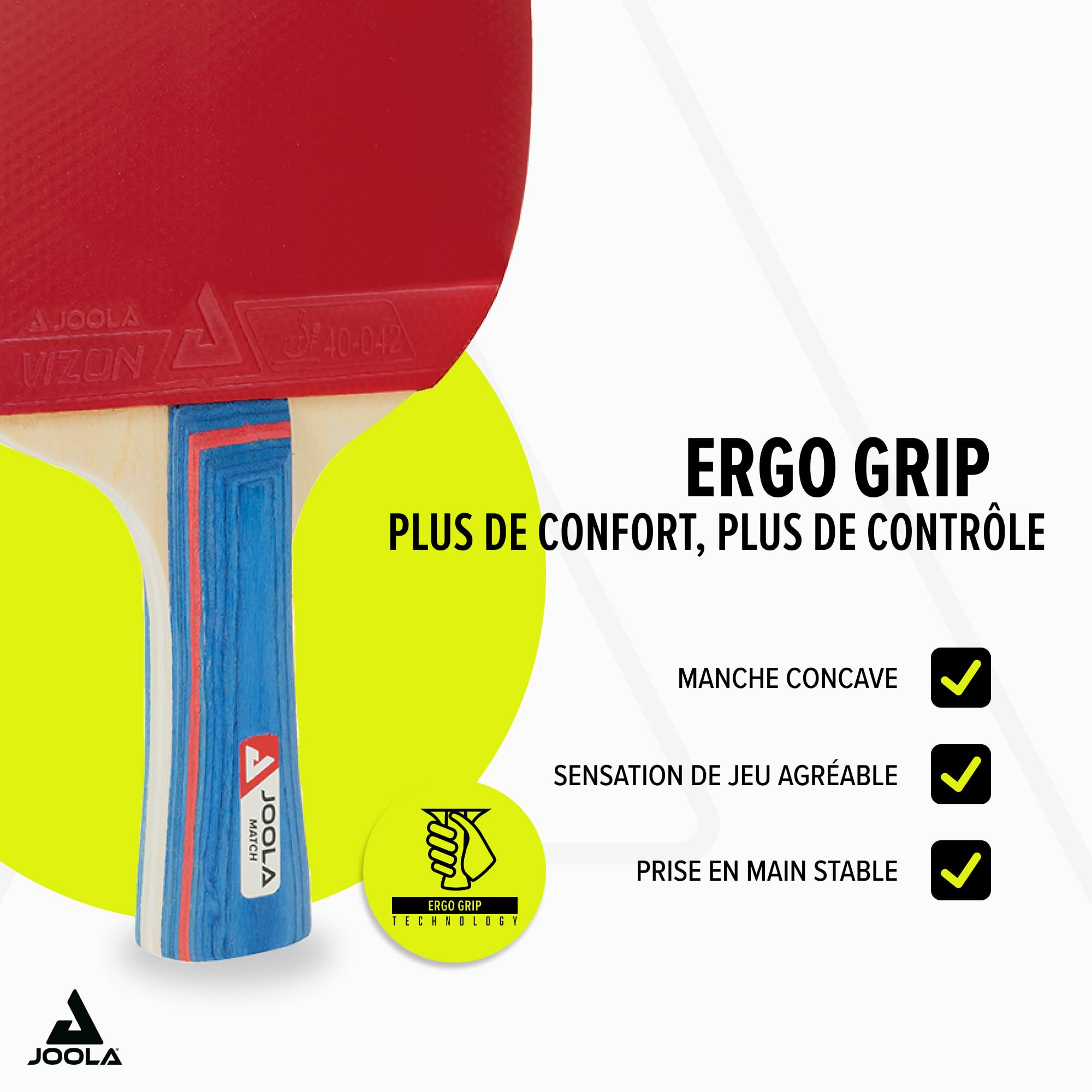 JOOLA Set de Ping-Pong Duo - 2 Raquettes + 3 Balles + Housse, 6 Pièces, Homologué ITTF