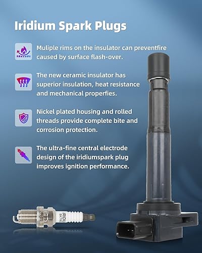 Vista 279 de ECCPP Bobinas de encendido portátiles de repuesto para automóvil compatibles con Infiniti I30/para Nissan Maxima 3.0L V6 2000-2001 Reemplazo