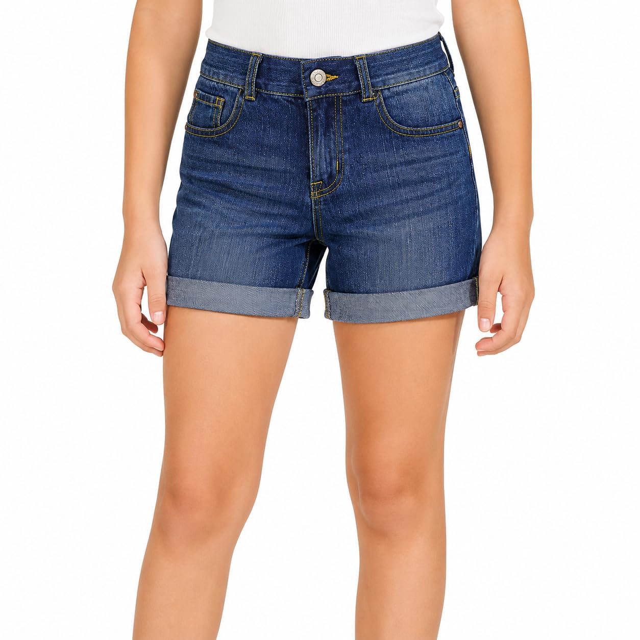 Bienzoe Short de Jean pour Fille