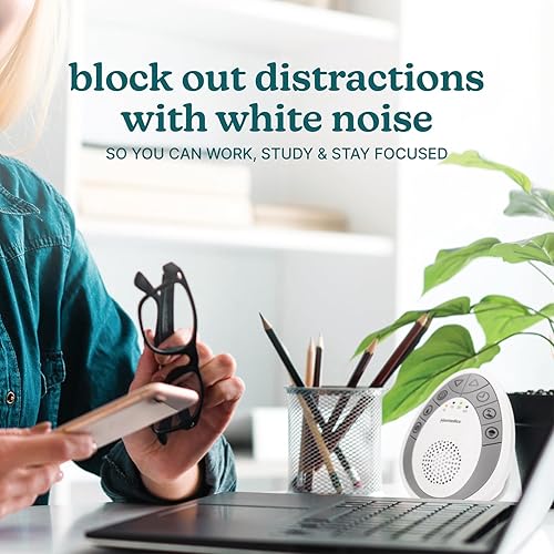 Miniatura 6 de Homedics Máquina de sonido de ruido blanco  Terapia de sueño portátil para el hogar oficina bebé y viajes  4 Sonidos de naturaleza relajante y