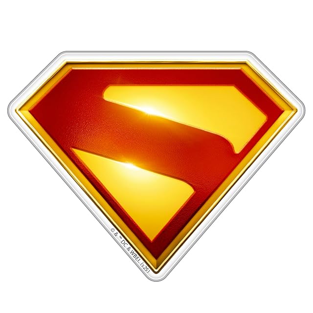 Fan Emblems Superman Domed Chrome Car Decal - Officially Licensed Superman Logo Car Accessories 2025 Superman Movie