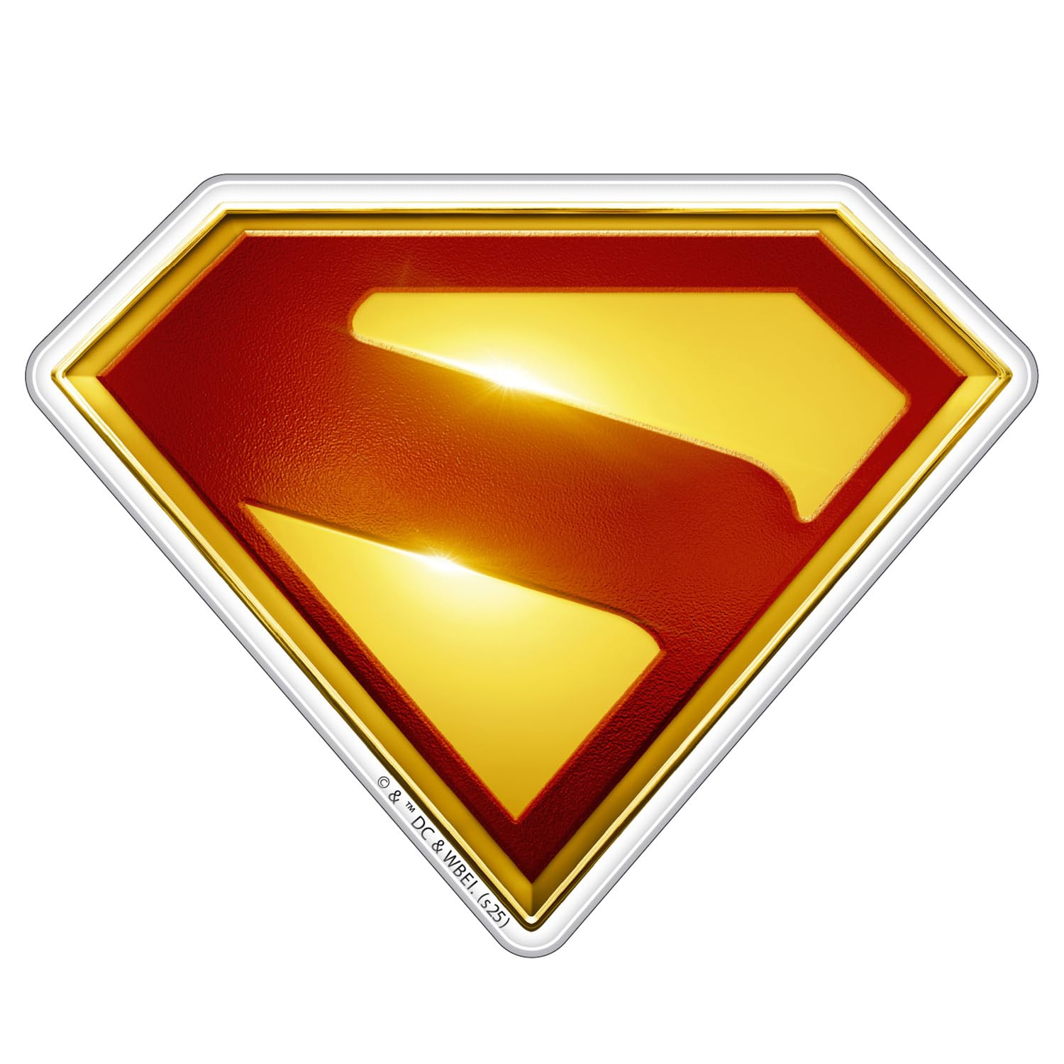 Fan Emblems Superman Domed Chrome Car Decal - Officially Licensed Superman Logo Car Accessories 2025 Superman Movie