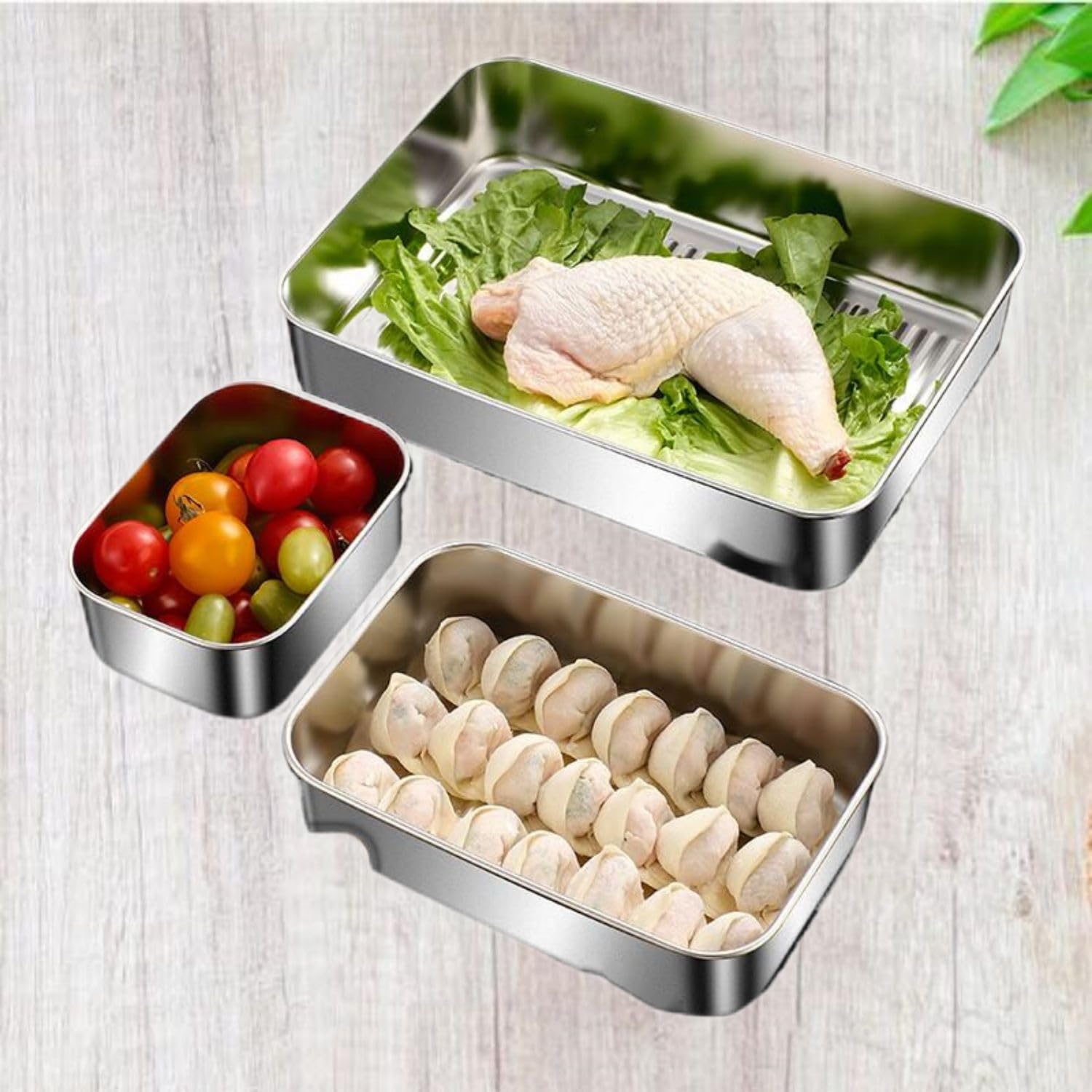 Amazon.com: 304不锈钢盒饭盒密封盒带饭餐盒箱专用水果便当盒Household