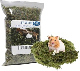 20L Forest Moss for Hamster Syrian Gerbils Bedding, Natural Moss Perfect for Potted Plants, Terrariums, Reptile Tanks and Live Creature Projects