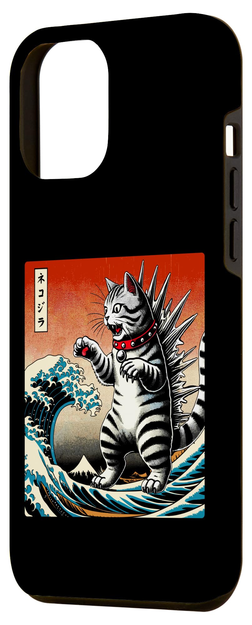 iPhone 14 Plus Cat Kaiju Catzilla Japanese Art Men Women Kids Funny Cat Case - Image 2