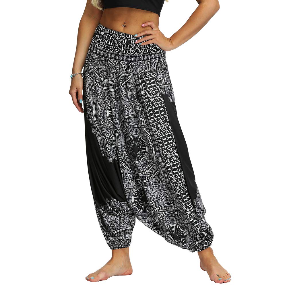 Nuofengkudu Donna Pantaloni Cavallo Basso alla Turca Yoga Pants