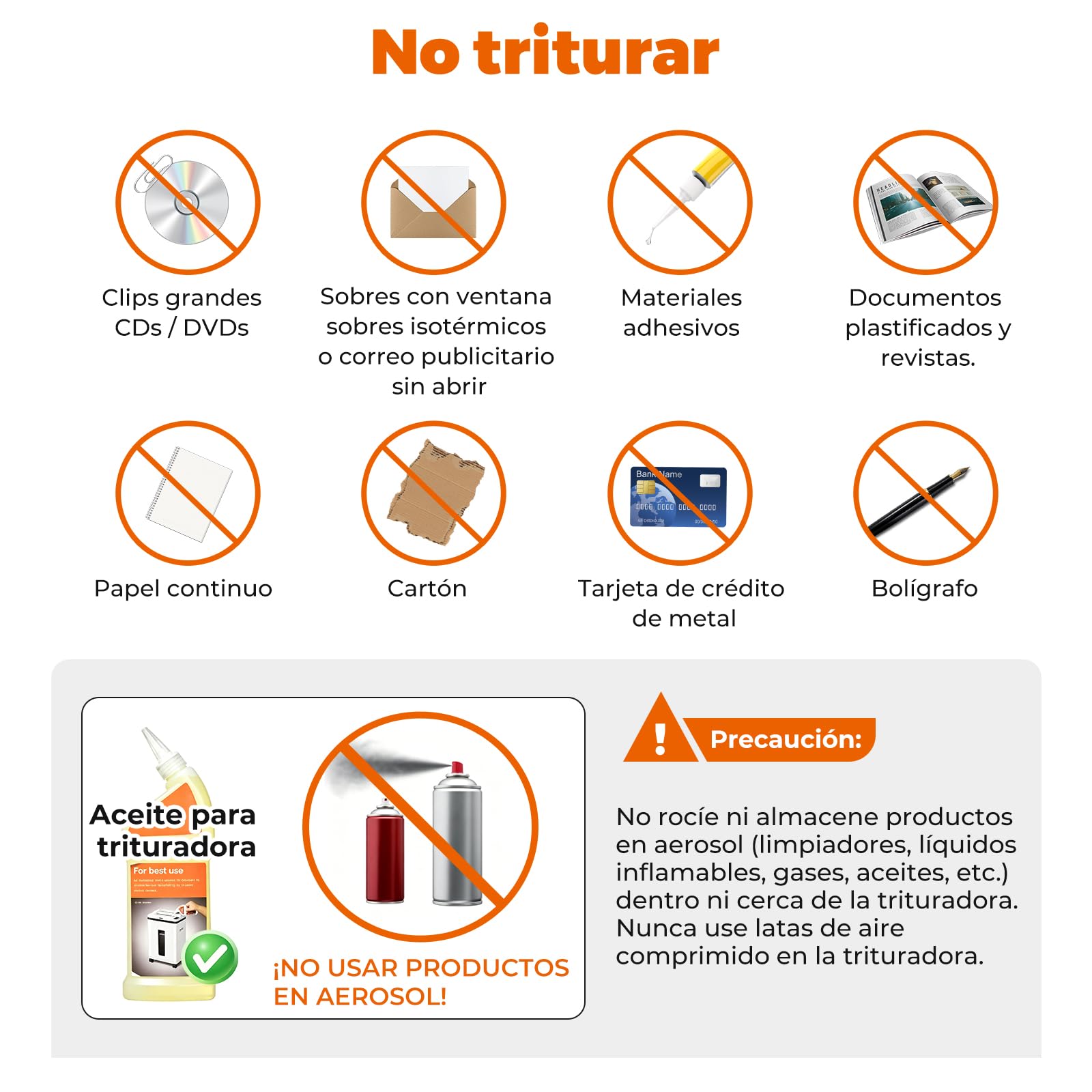 Trituradora de Papel con Alimentación Automática, 40 min Continuo, Nivel P-5, Destructora Eléctrica, Papelera 22L, para Oficina/Casa/Industrial/Hogar