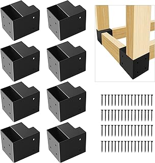 2''x4'' DIY Workbench Kit,4 Pcs Steel 3-Way Right Angle Corner Brackets,Heavy Duty Workbench Bracket Kit for DIY Custom, Shelving, Work Table, Fits 2x4 (Actual 1.5"x3.5") Wood