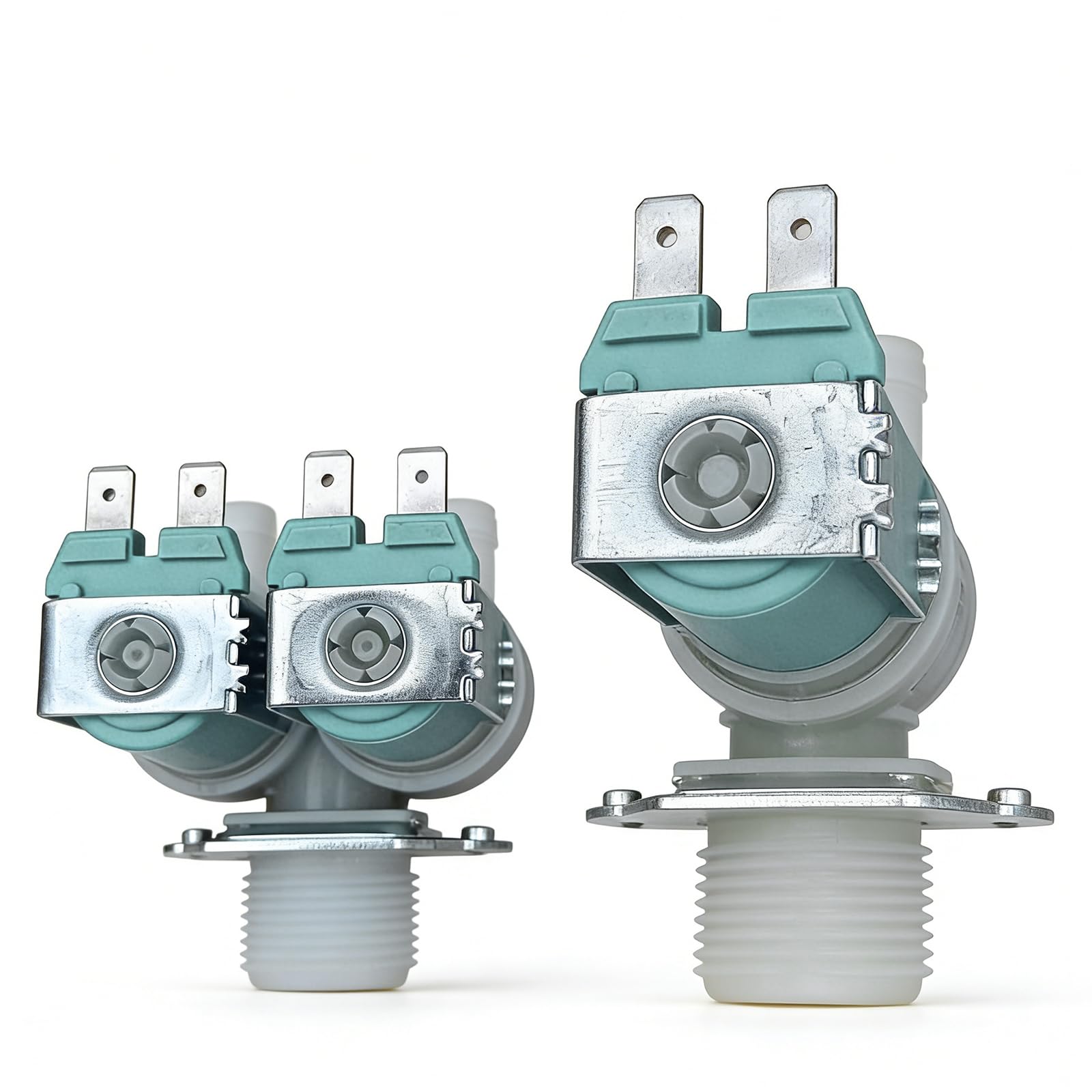 BWANGIAO 2 Pack Replacement Water Inlet Valves for Washer Fixes Common Issues Slow Filling Leaks Ensuring Smooth Operations