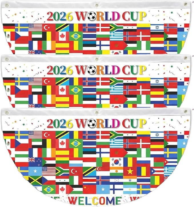World Cup 2026 Premium International Flag Bunting Set