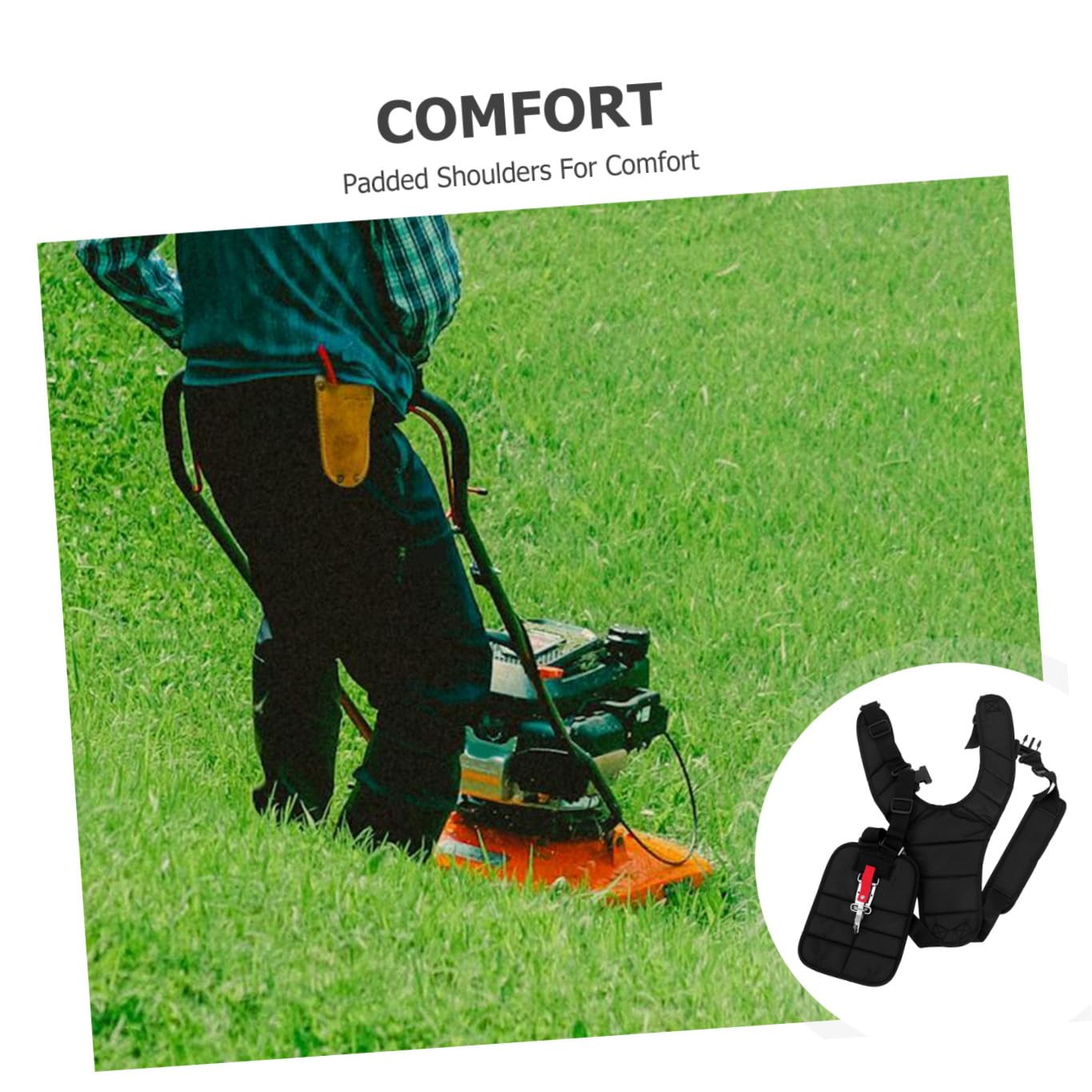 Correas De Arnés para Hombros Cómodas Correa para para Uso Jardinería Fabricadas Material Resistente Diseño para Desbrozadora