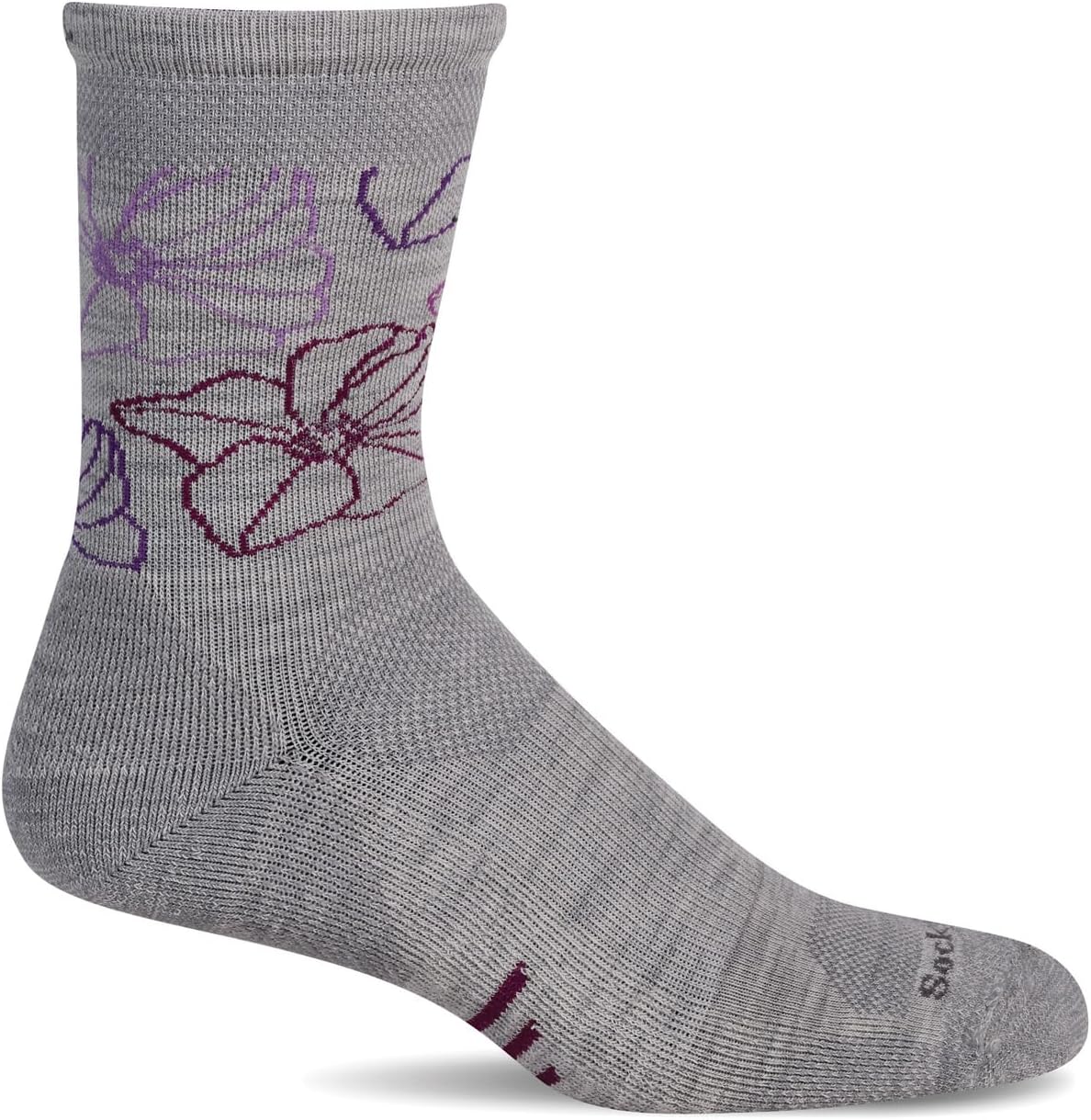 Sockwell Women's Petal Power Crew Moderate Graduated Compression Sock