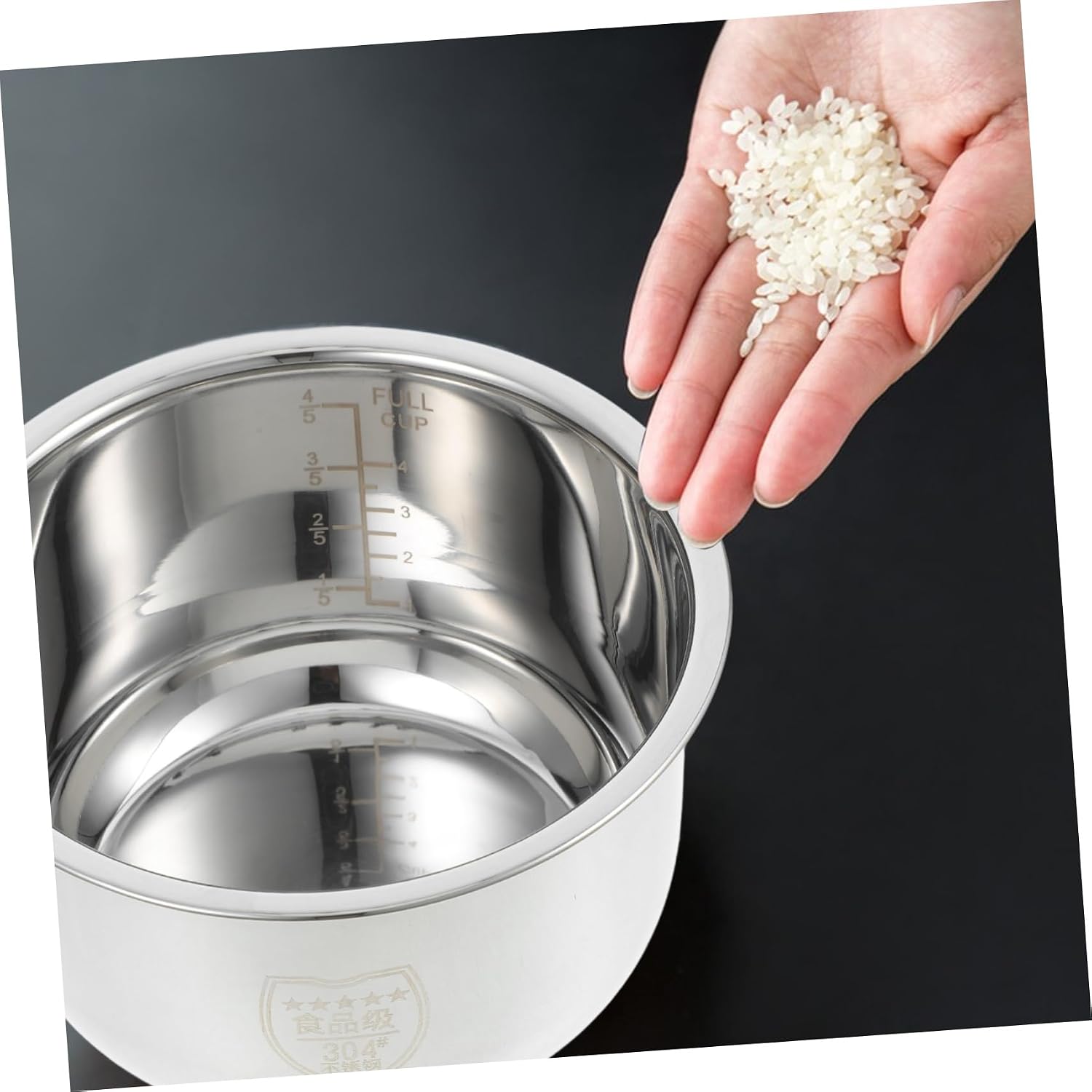 IMIKEYA Rice Cooker Replace Liner Cuckoo Cooker Inner Pot Stainless Steel Practical Design