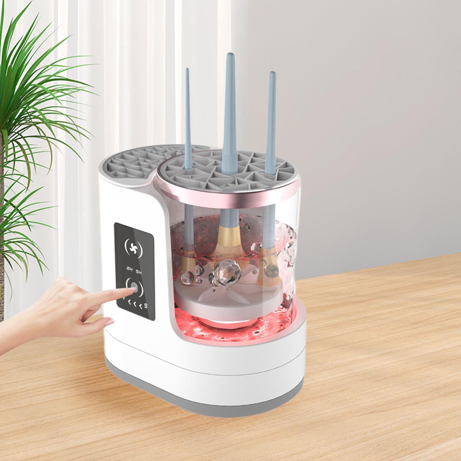 2 set di pennelli elettrici per la pulizia dei pennelli da trucco professionali per salone