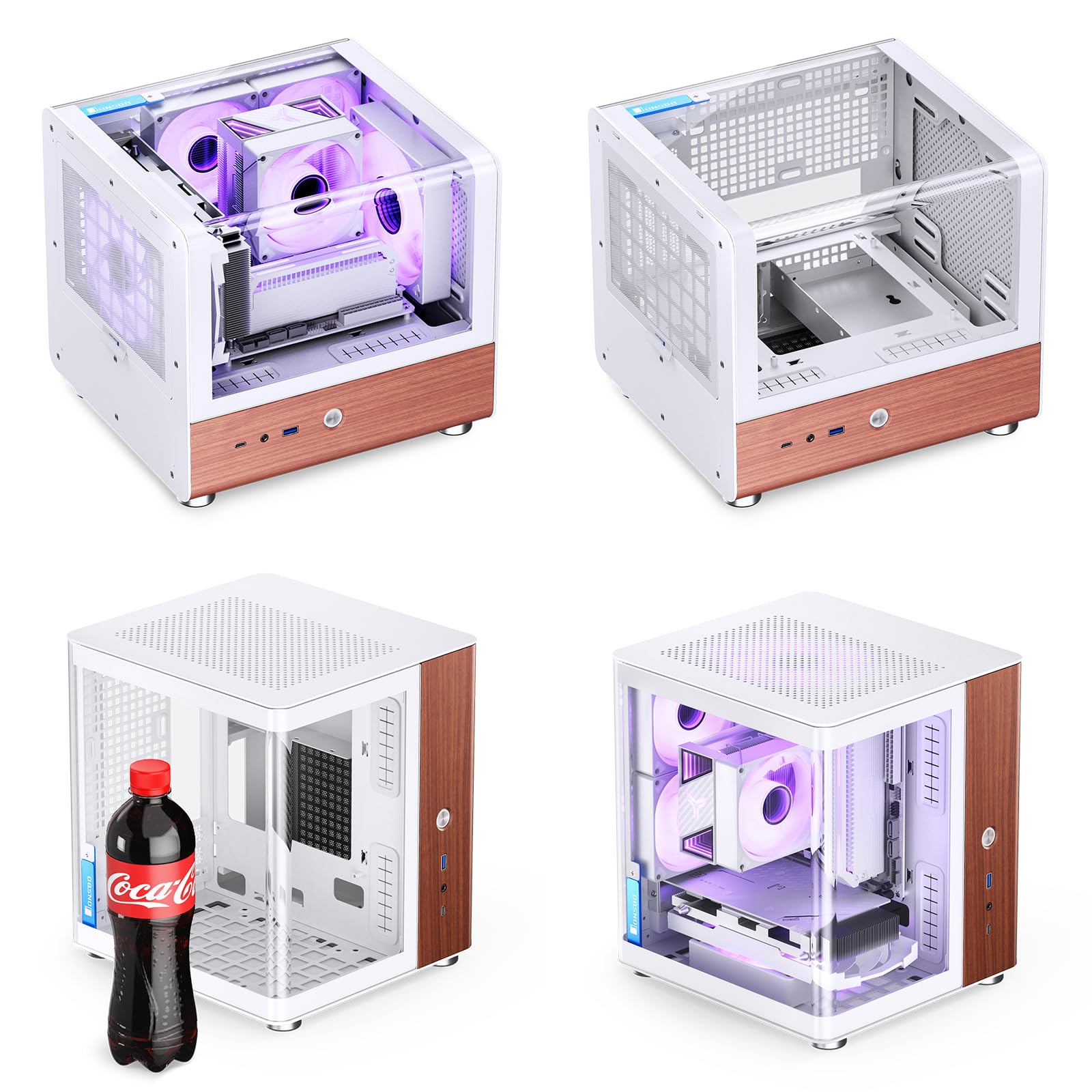 Amazon.co.jp: PCケース JONSBO TK-0 デュアルサーフェス側透ITXゲーム