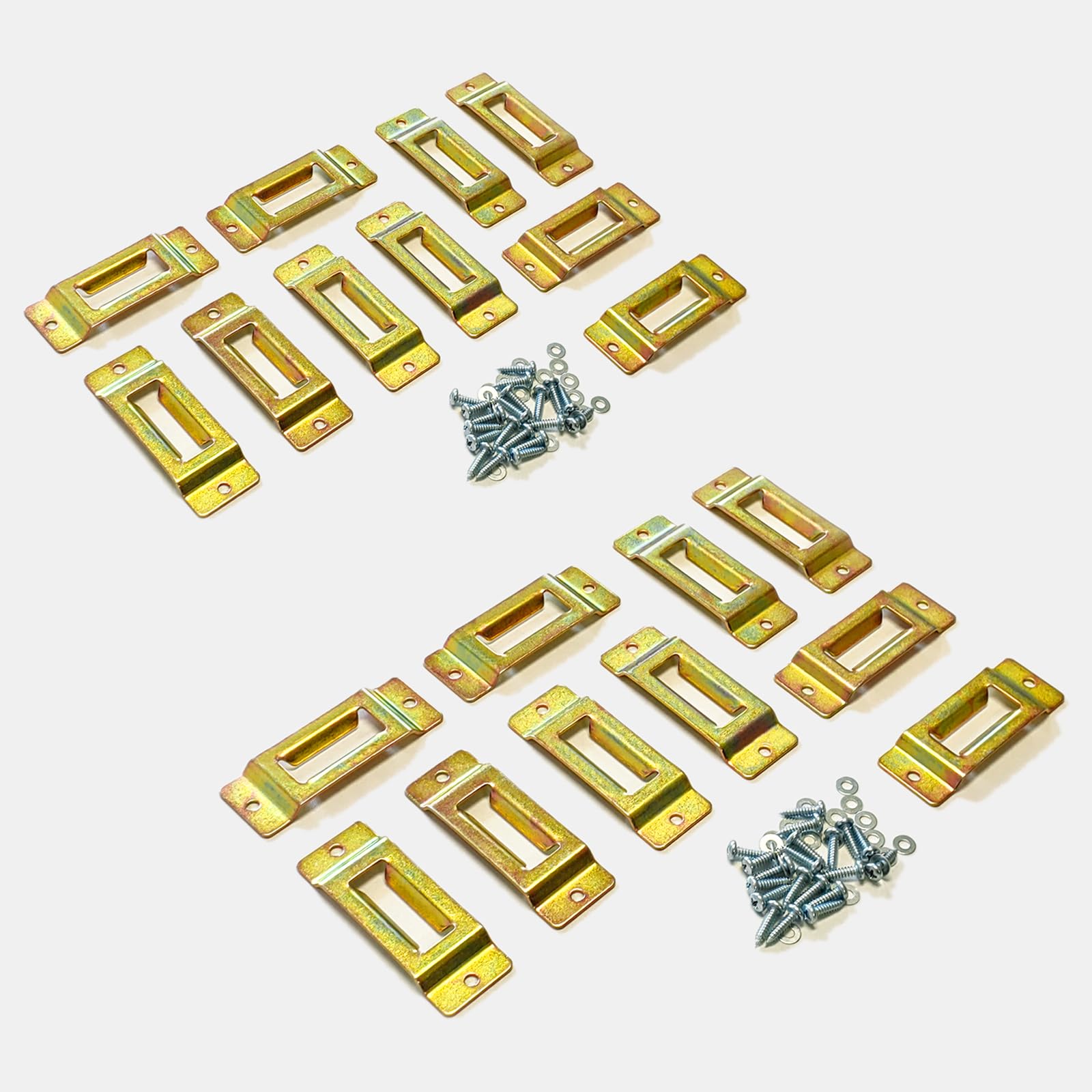 E-Track Lot de 20 emplacements uniques pour points d'ancrage portables pour cliquet, sangles de came, pickups, camionnettes, camions, remorques – Vis et rondelles incluses