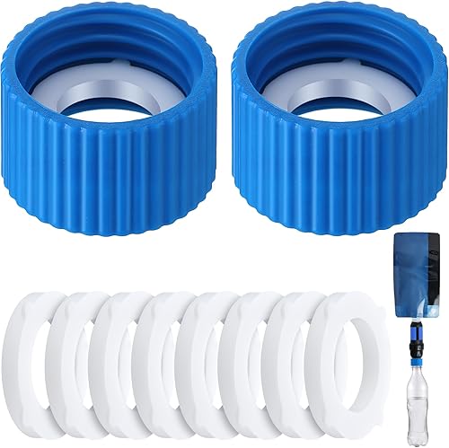 Enhon Kit de acoplamiento de filtro de agua, compatible con filtros de agua roscados externos de 1.102 in y botellas de plástico estándar,