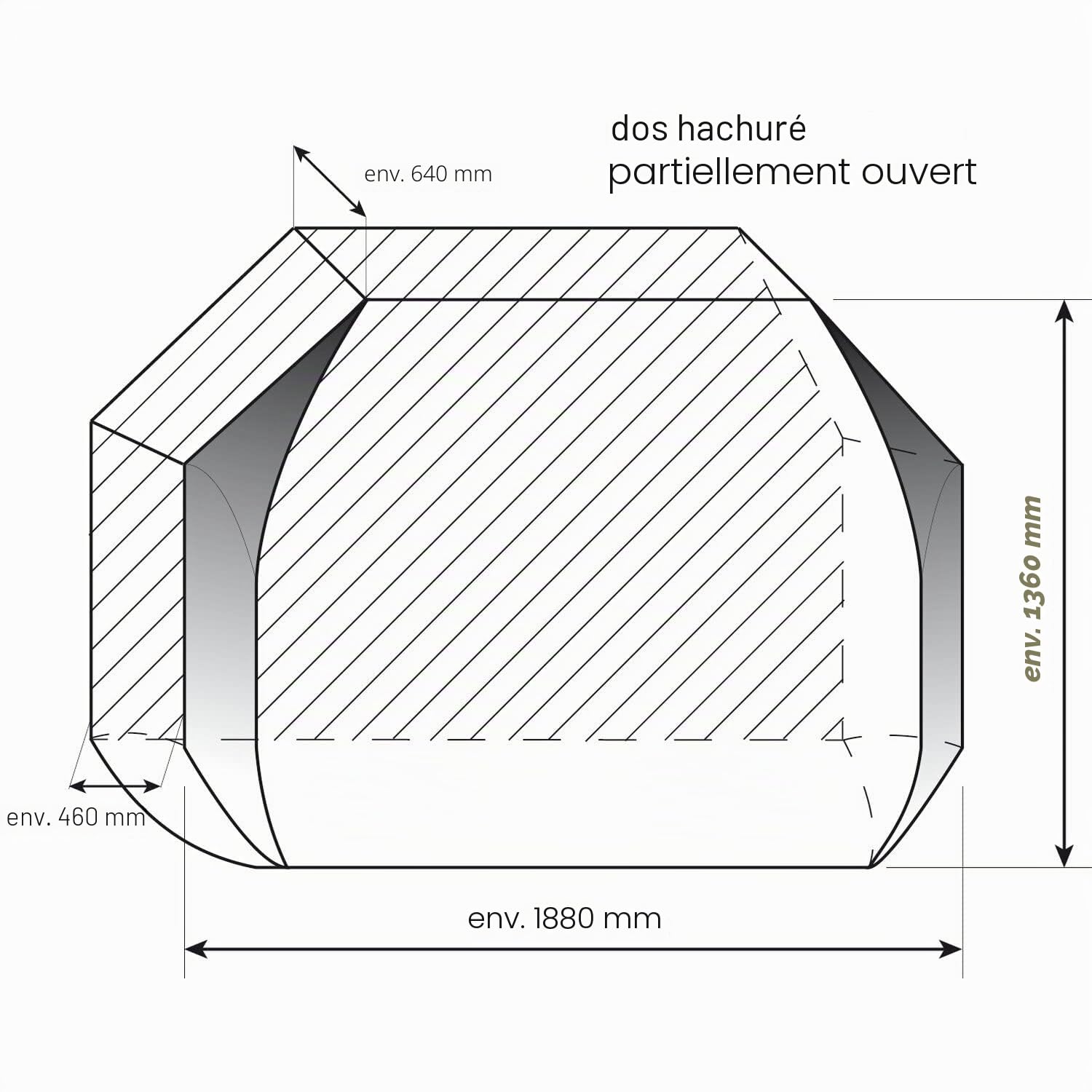 Hindermann - Housse protection porte-vélos pour camping-car Zwoo HINDERMANN Modèle - Pour 1 à 3 vélos, Gris
