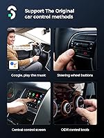 Vista 5 de Adaptador inalámbrico Android Auto, SOOMFON 5.8Ghz Android Auto Dongle inalámbrico para automóviles Android con cable de fábrica, Plug and Play