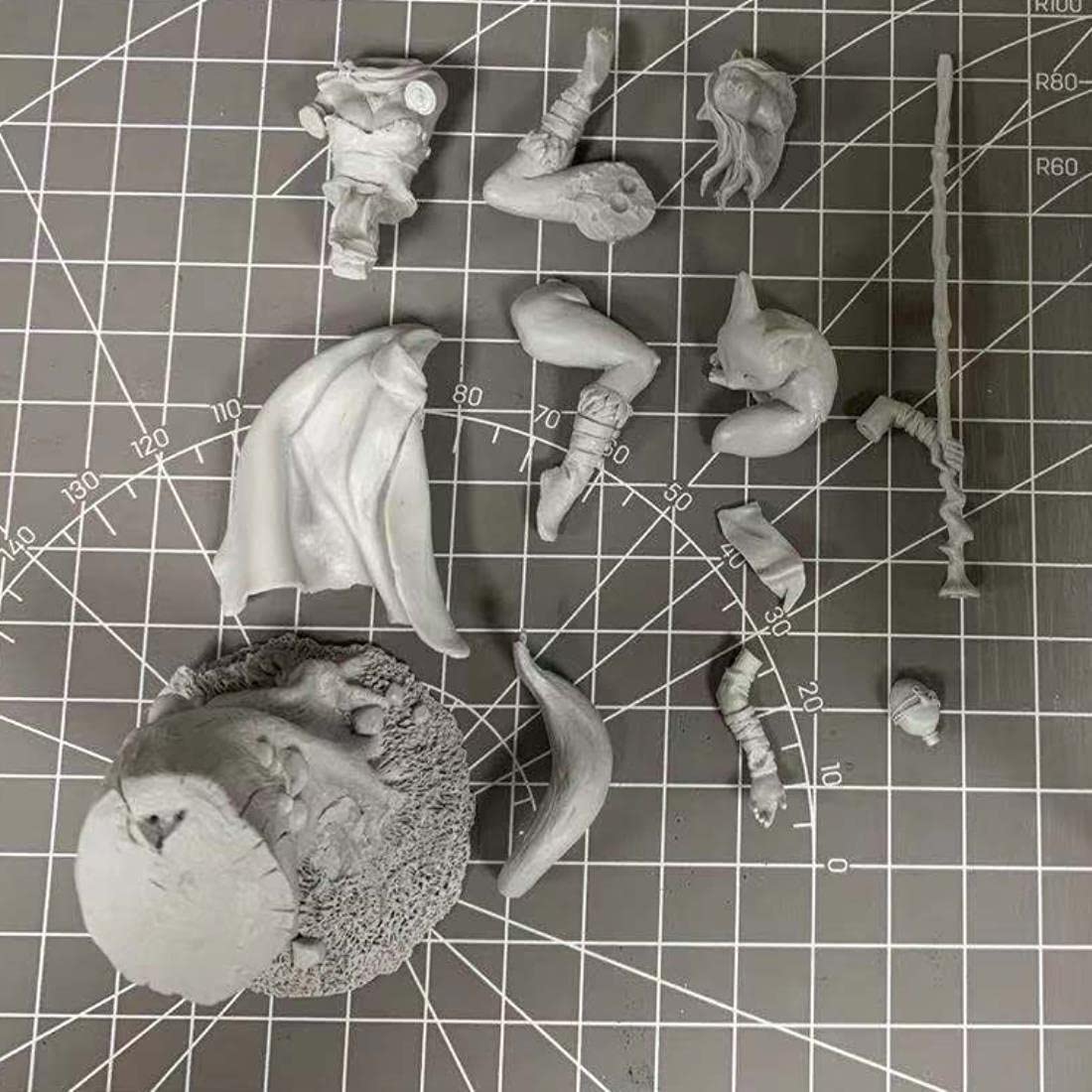 1/24 Figura del Modello in Resina GK, Nyara, Tema Fantasy, Kit smontato e Non Dipinto