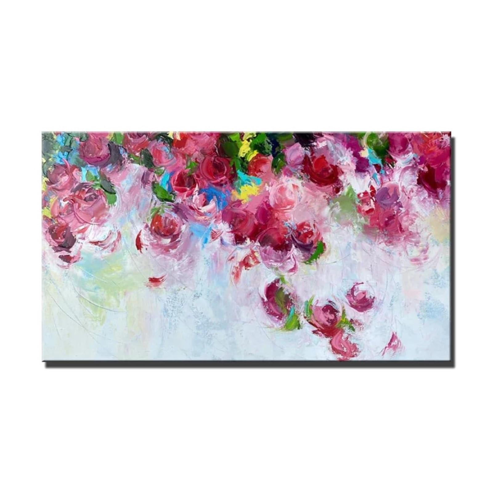 Peinture à l'huile moderne violette pour une chambre chaleureuse