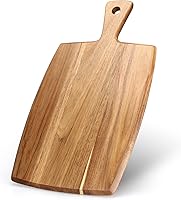 Ayiaren Acacia Wood Cutting Board with Handle - 17x10 Reversible Chopping Charcuterie Board for Meat Cheese Fruit