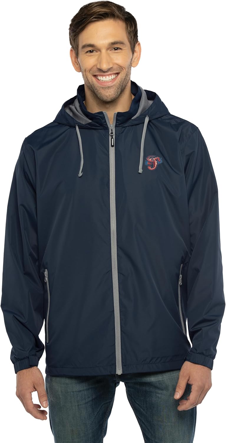 Vantage Apparel Men's MiLB Premium Lightweight Packable Hooded Wind Jacket