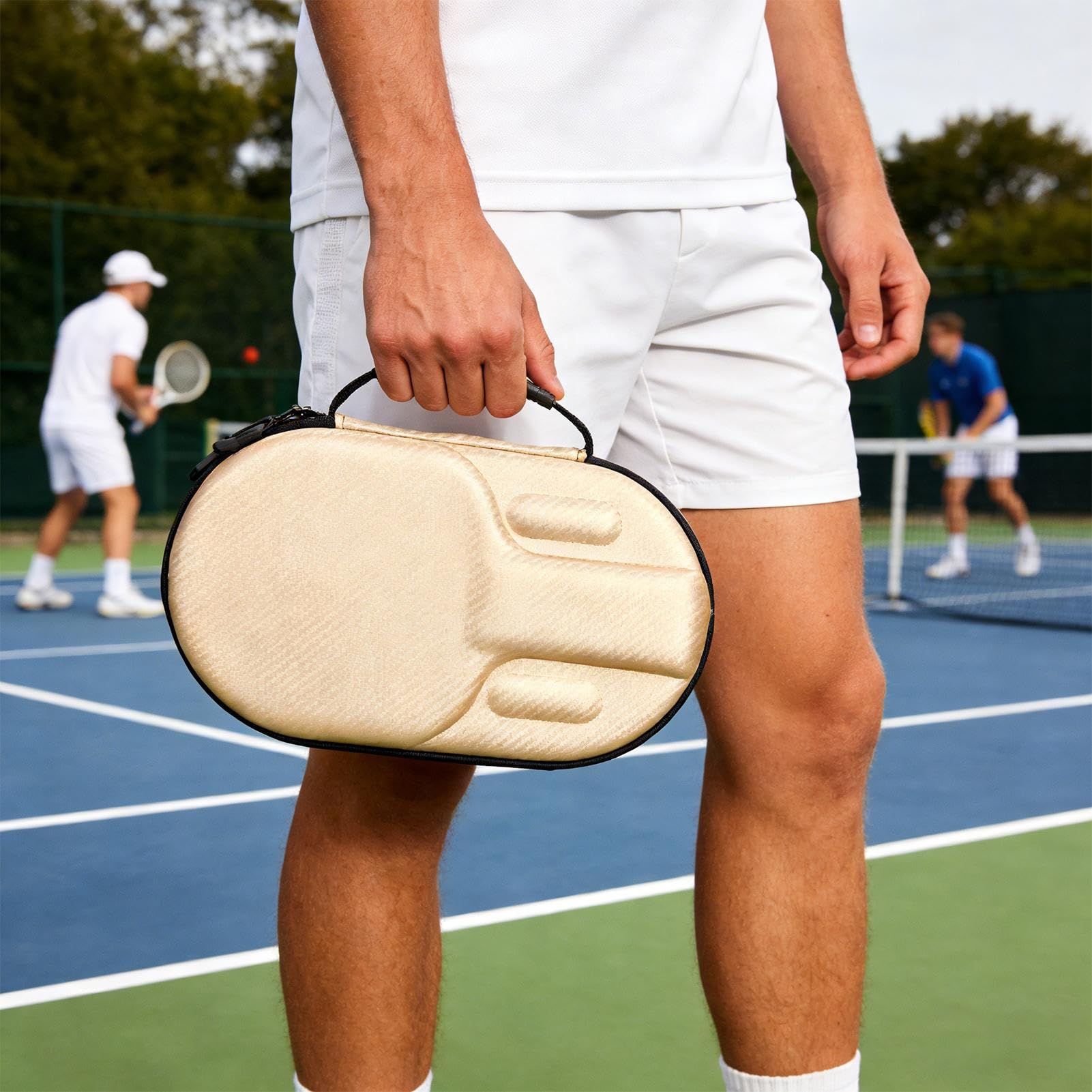 Genérico Ping-pong da tavolo, portaoggetti per racchette, per bambini, adolescenti, adulti, giocatori, concorrenti, appassionati di torneo e campeggio