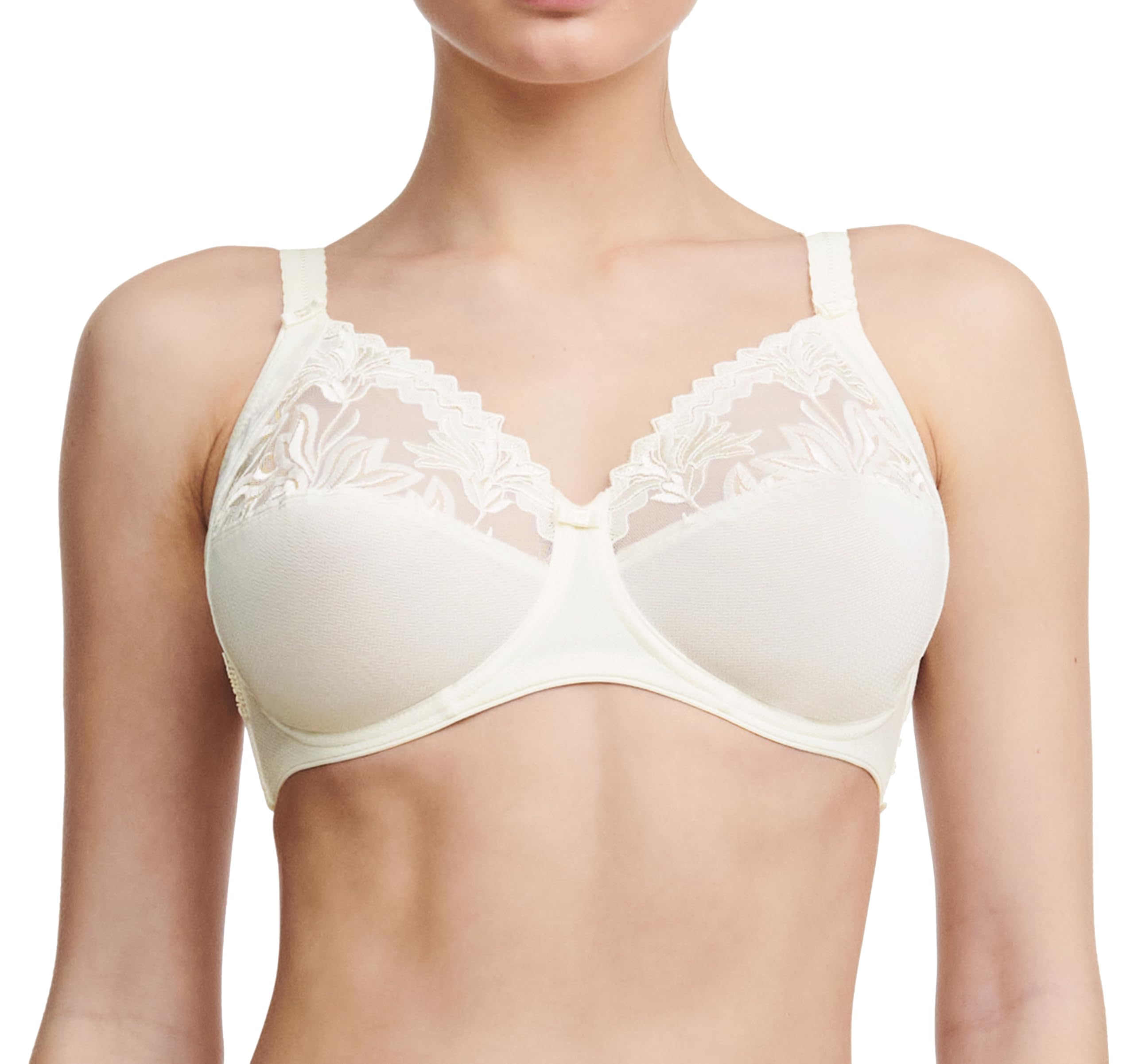 Chantelle Off-White (Elfenbein 35) Women's, Amazone, Very Covering Underwired Bra, Women's Lingerie, 42C