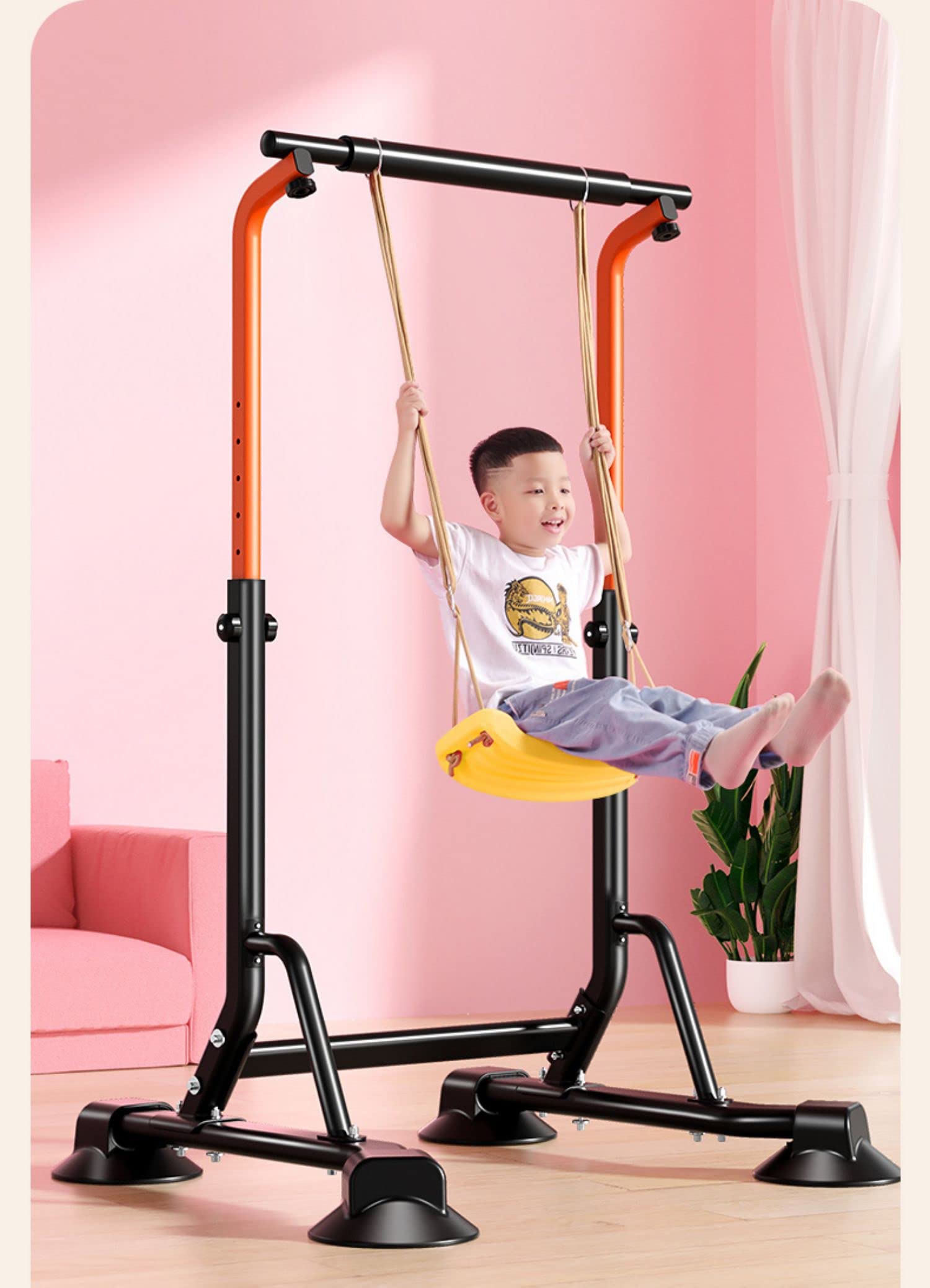 Horizontal Bar Home Indoor Childrens Pull-up Device Boom Floor-to-Ceiling Parallel Bar Rack Fitness Equipment Type