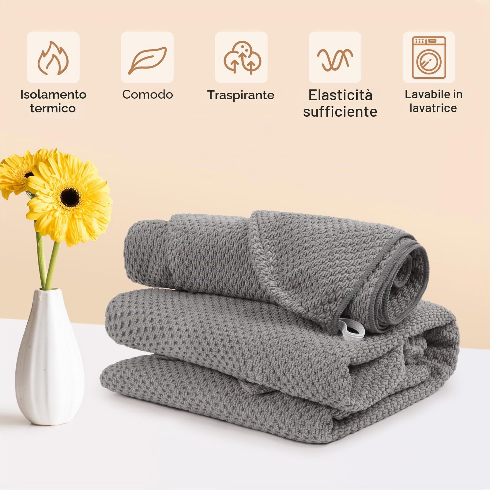 2 pezzi sauna spugna kilt accappatoio da donna con cuffia da doccia, sauna kilt da donna, asciugamano da bagno regolabile, elastico per sauna e sauna, vestibilità ideale per un'esperienza sauna