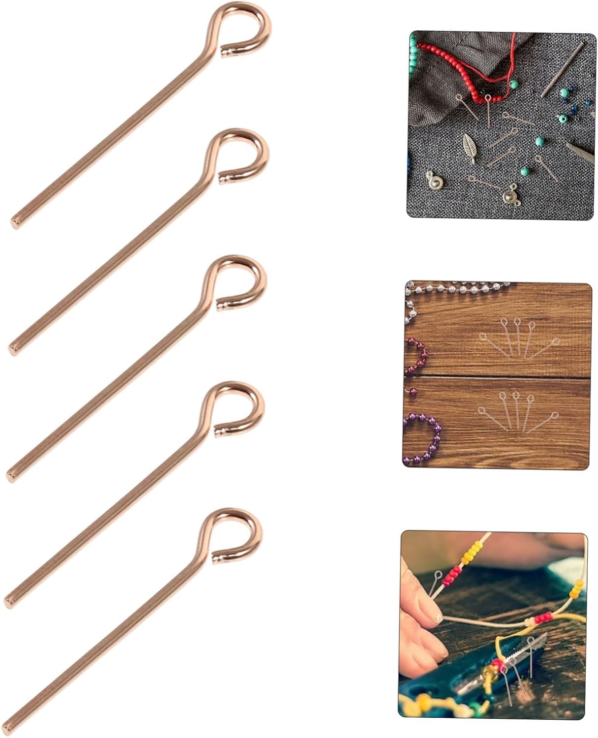 10pcs Eye Pins for Jewelry DIY Head Pins Craft Earring Necklace Bracelet Making Accessories