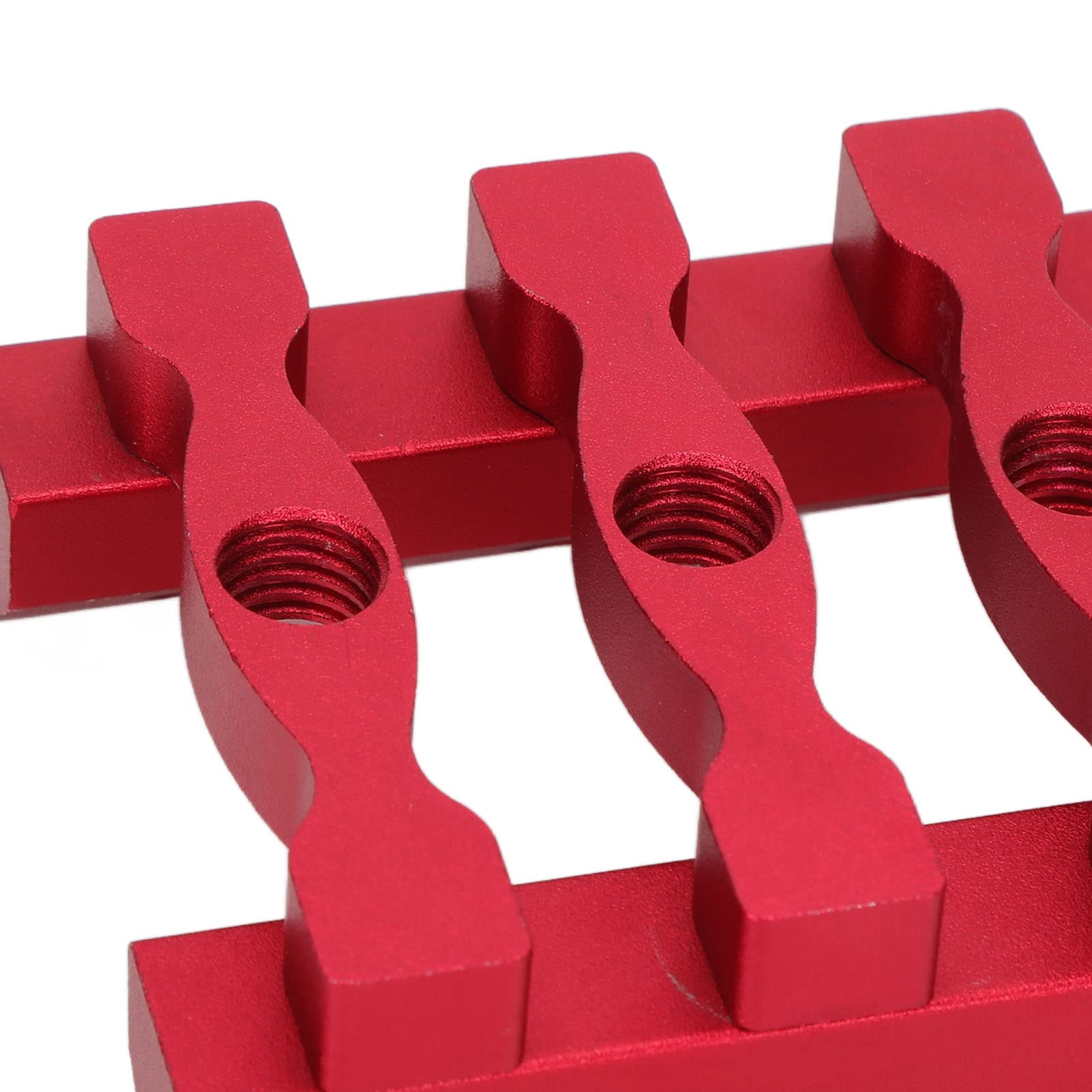 Bohrpositionierungsset, DREI-Taschenloch-Vorrichtung mit HSS-Bohrer, 18-teiliges Set selbstzentrierende Dübelvorrichtungen, Arbeitsplattenvorrichtung aus Aluminiumlegierung, 90°-Winkel