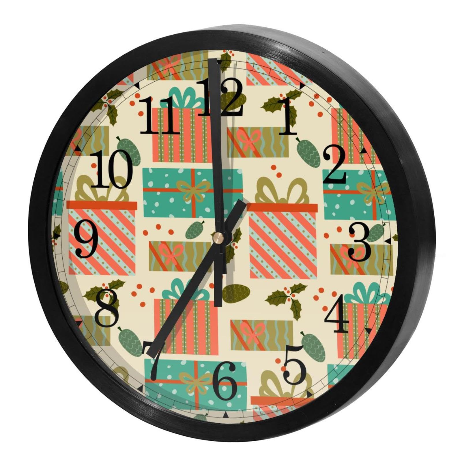 Horloge murale silencieuse sans bruit pour bureau et chambre d'enfant