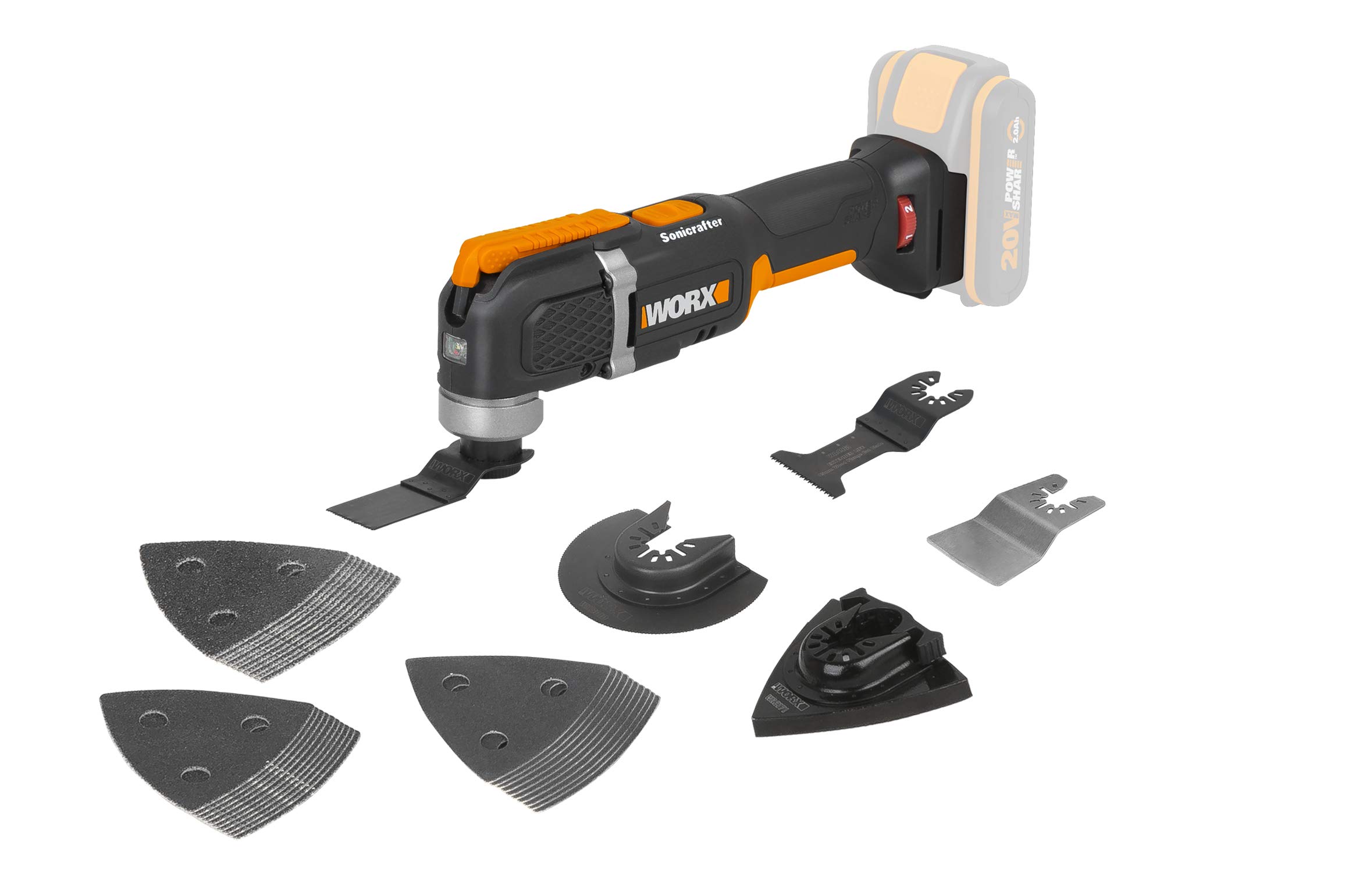 Buy WORX WX696.9 18V (20V MAX) Sonicrafter Oscillating Multi Tool