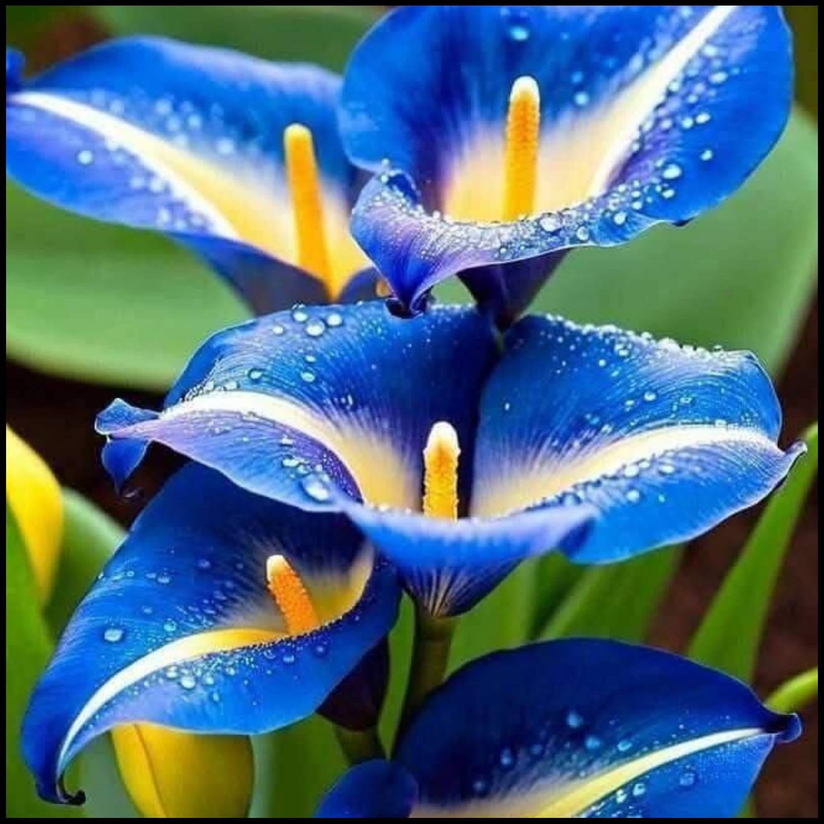 Calla Lily Bulbs.-/Good for Containers/Natural Organic/Greening Flower/Cut Flowers/Wedding Flowers/[NVNJHJN]-2 Bulbs-F