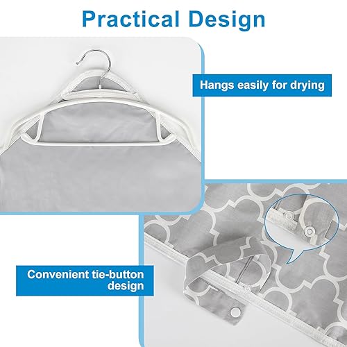 Miniatura 8 de Accmor Cambiador de pañales portátil, plegable e impermeable cambiador de bebé para bolsa de pañales, compacto, ligero, cambiador de bebé para viajes