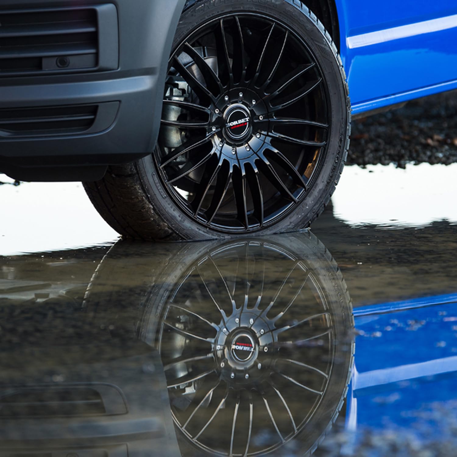 4x Borbet Felgen CW3 8.5x19 ET35 5x120 black glossy kompatibel mit Chevrolet Camaro