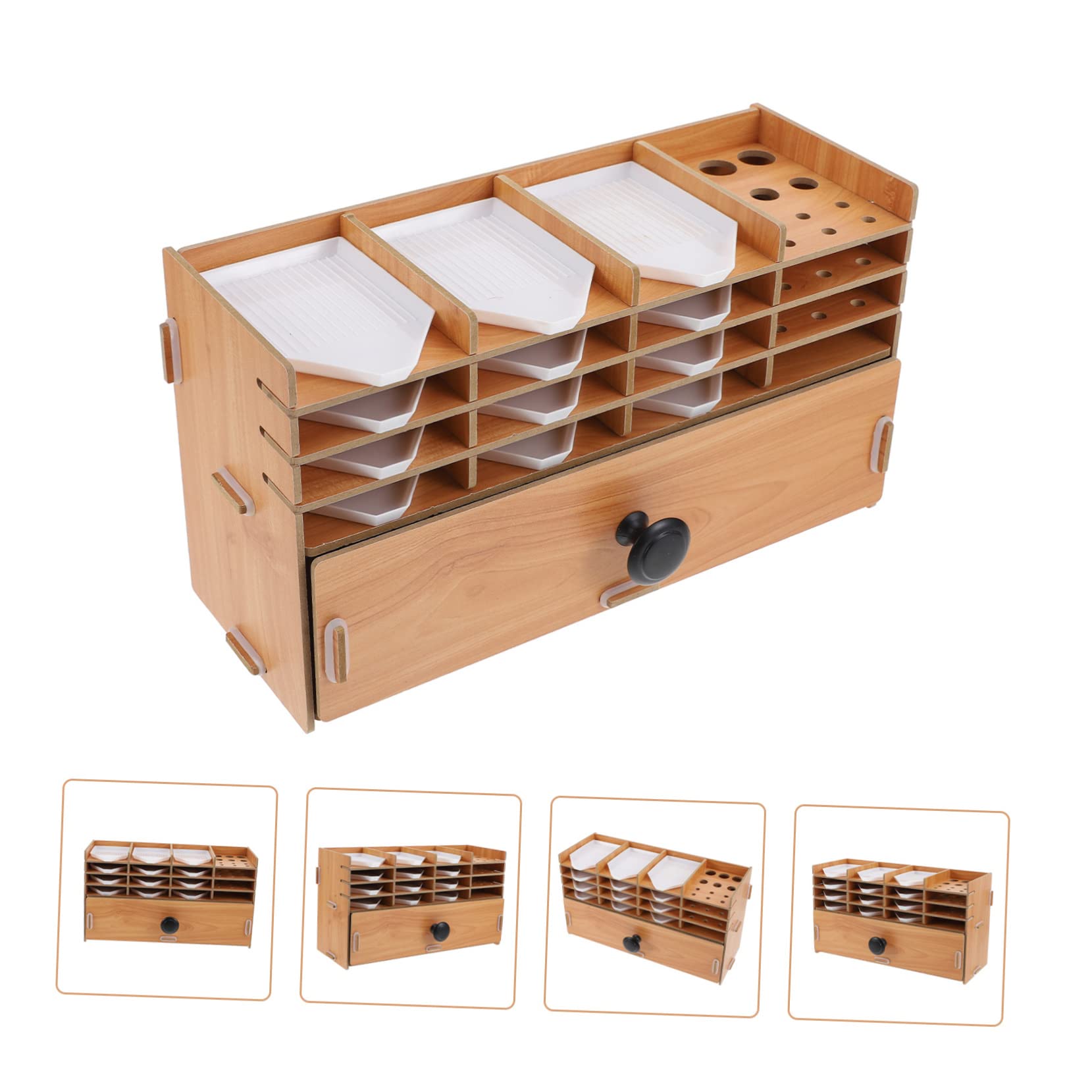 1set Organizzatore Multi Perline e Diamanti Scatola Portaoggetti Con Estrattore Perfetta Per Gioielli Articoli Per Nail Art e Piccoli Accessori Design Compatto e Leggero