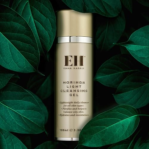 Miniatura 2 de Emma Hardie Gel limpiador ligero de Moringa de 3.4 fl oz para uso diario, limpia, purifica y ayuda a equilibrar la piel grasa, hidrata e hidrata,