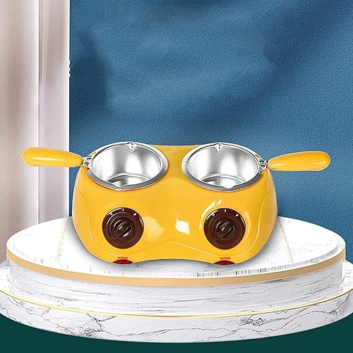Miniatura 3 de Mini máquina de dulces de fondue doble, derretidor eléctrico para derretir chocolate y caramelos, kit de olla de fusión de chocolate de capacidad de