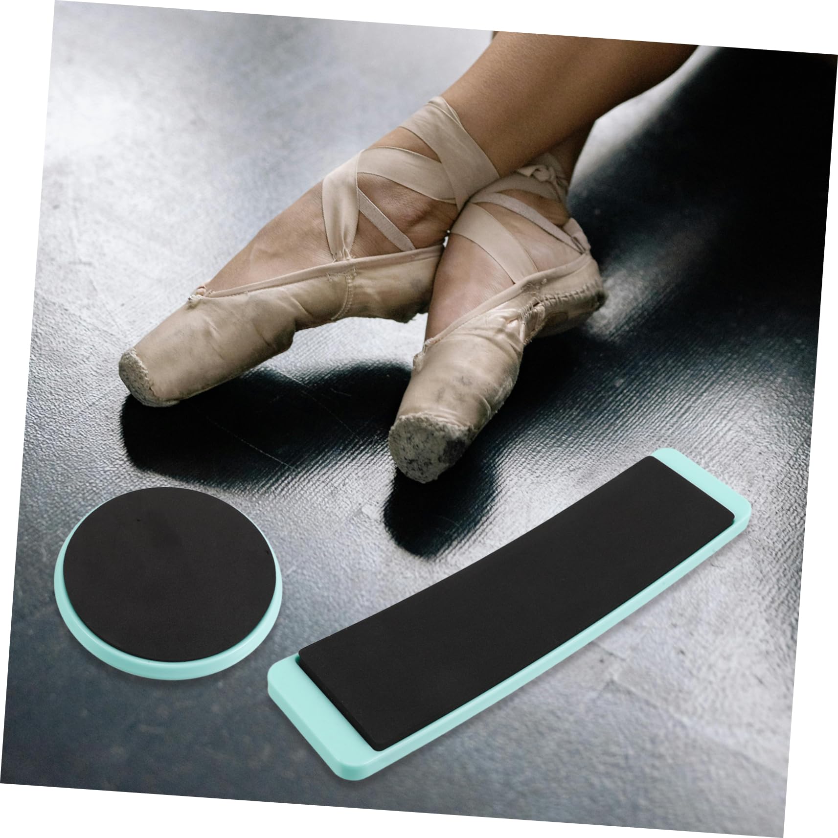 Planche Tournante de Danse ABS EVA Ronde Carrée 2pcs pour Débutants Équilibre Technique