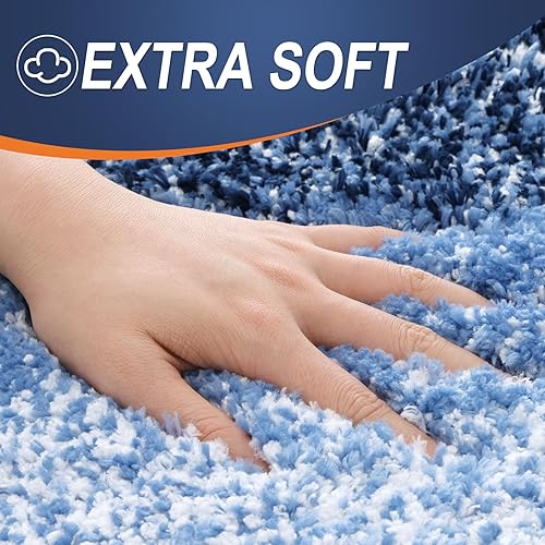 Miniatura 2 de Olanly Alfombra de baño de lujo, extra suave y absorbente, alfombra de baño de microfibra antideslizante, lavable a máquina, para suelo de baño,