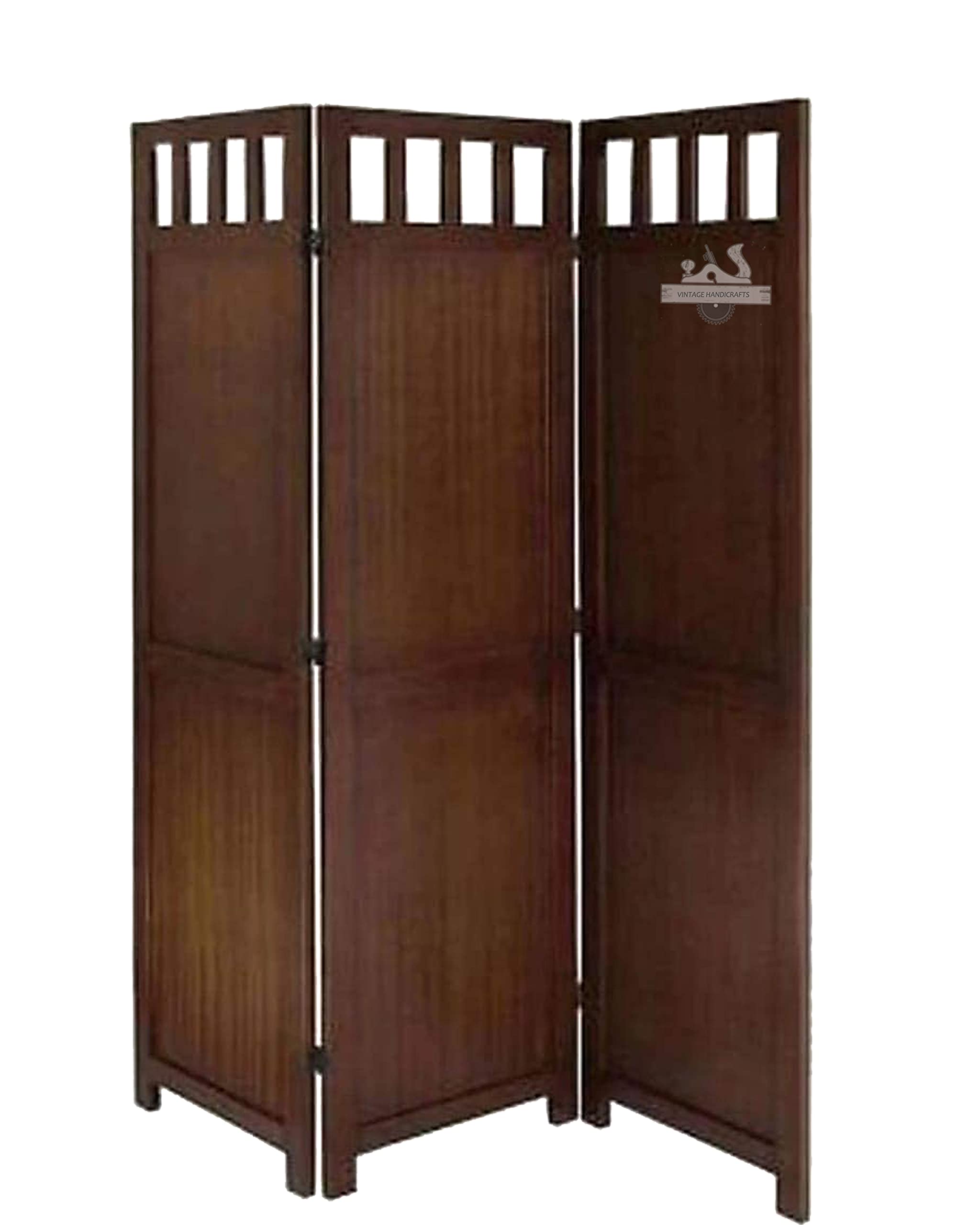 Buy Vintage Handicrafts Wooden 3 Panel Room Partition Screen Room