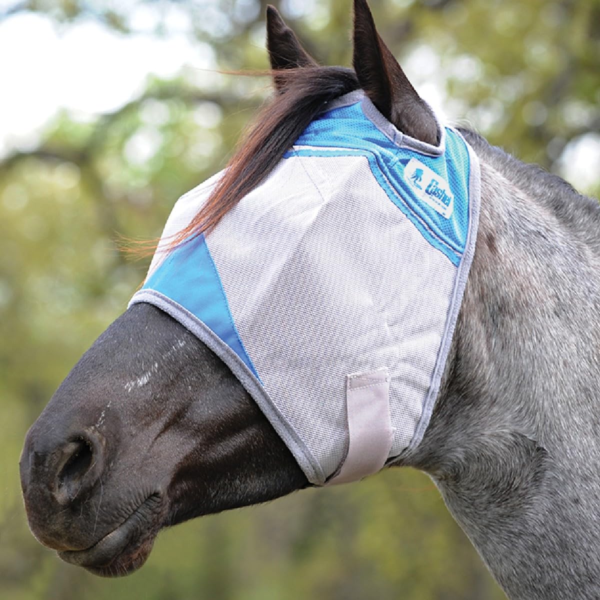 Cashel Crusader Fly Mask, Standard (Blue, Arabian)