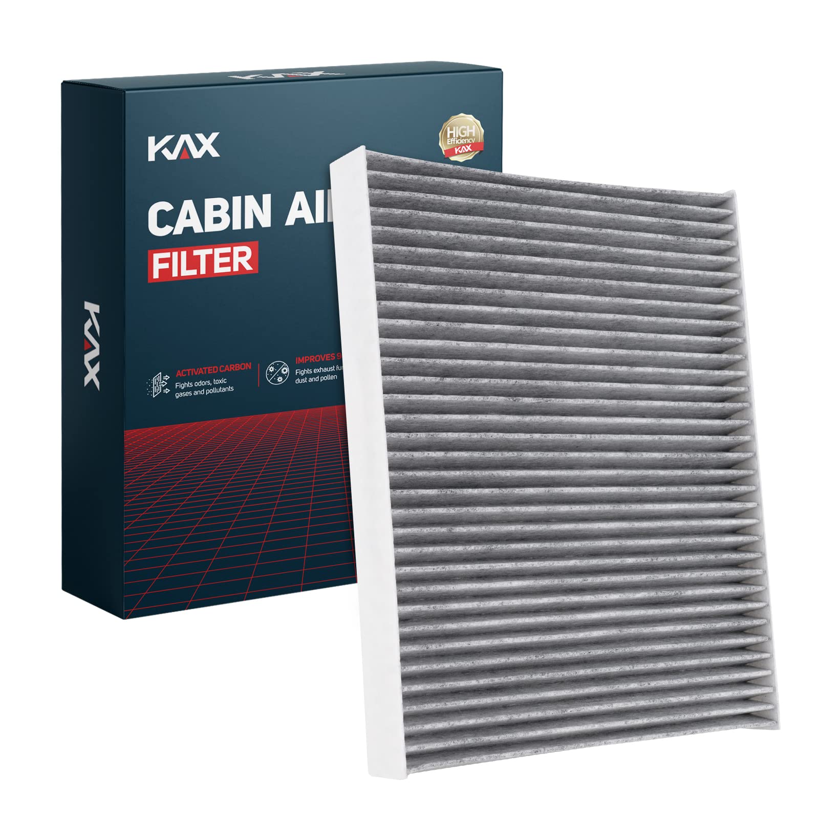 KAX CF10138 Cabin Air Filter fit for Highlanderâ€‚2001-2007 RX300â€‚1999-2003 IS300â€‚2001-2005 with Activated Carbon Passenger Compartment Air Filter