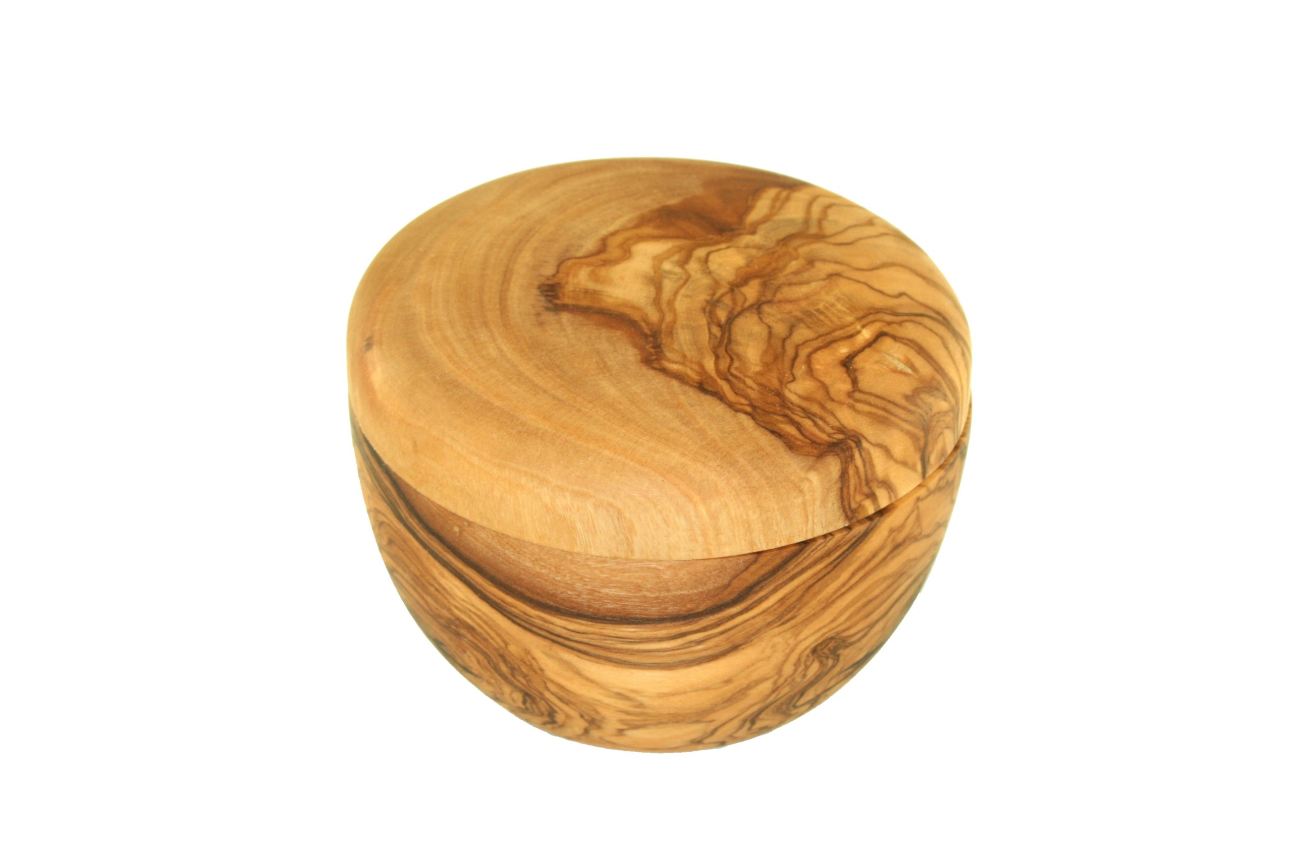 D.O.M. Die Olivenholz Manufaktur D.O.M. Rasage bol avec couverture en bois d'olivier.
